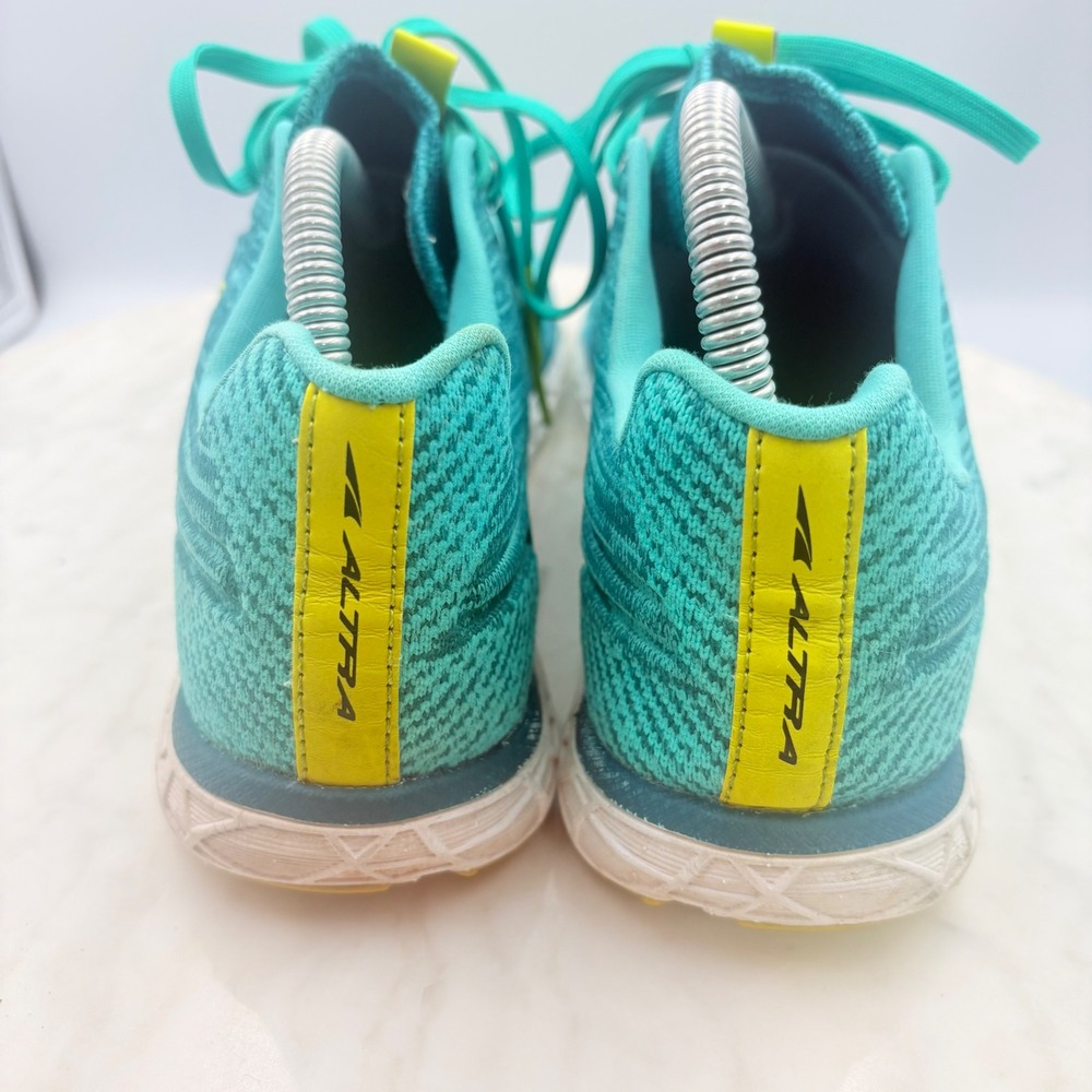 Altra Escalante 2 Running Shoes Womens 9.5 Teal Blue Lime Green Wide Toe Box - Picture 4 of 9